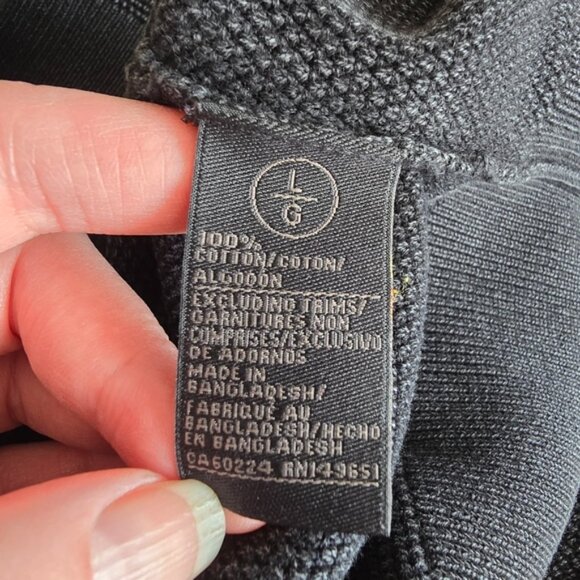 Hudson long sleeve textured cotton crew neck shirt size large - Picture 12 of 13